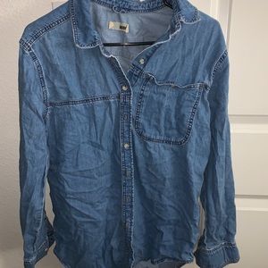 topshop moto jean blouse